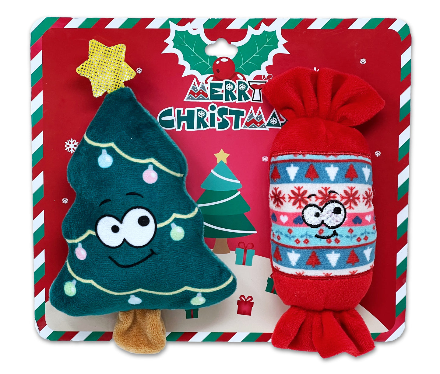 2 Piece Large Plush Toy Gift Pack (Tree & Candy)