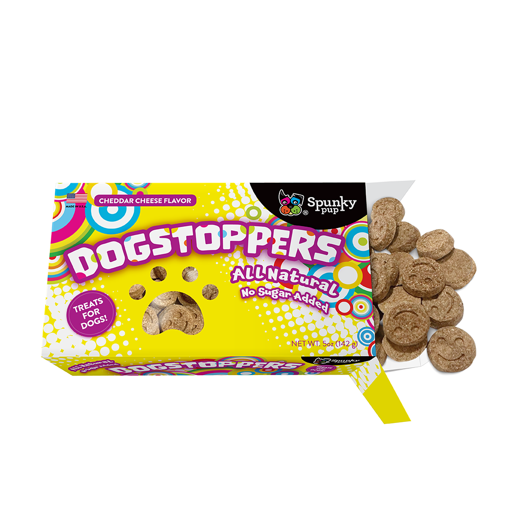 Dogstoppers Dog Treats, Crunchy Biscuits, Cheese Flavor, 5 oz