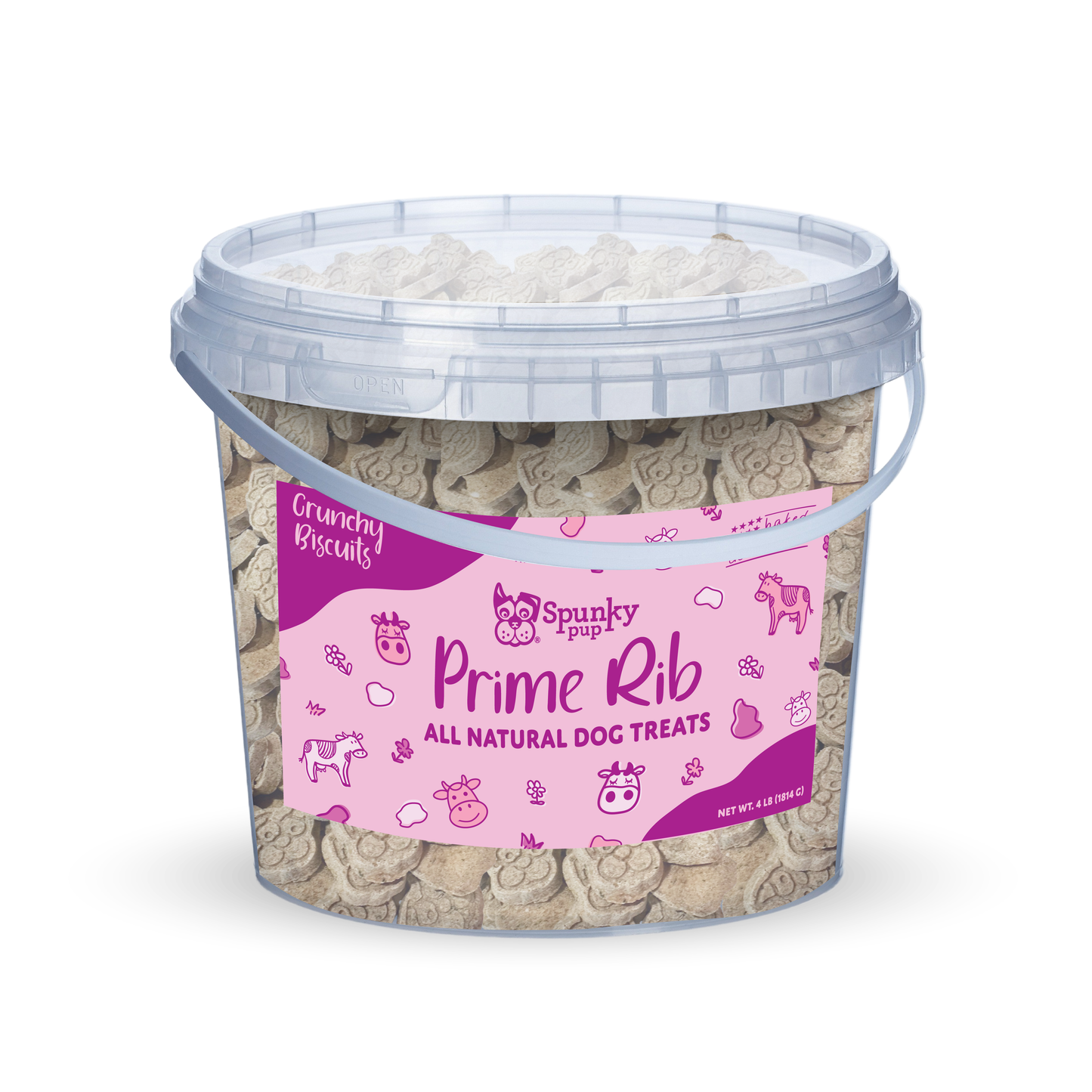 All Natural Baked Biscuits - 4 pounds - Bucket of Biscuits