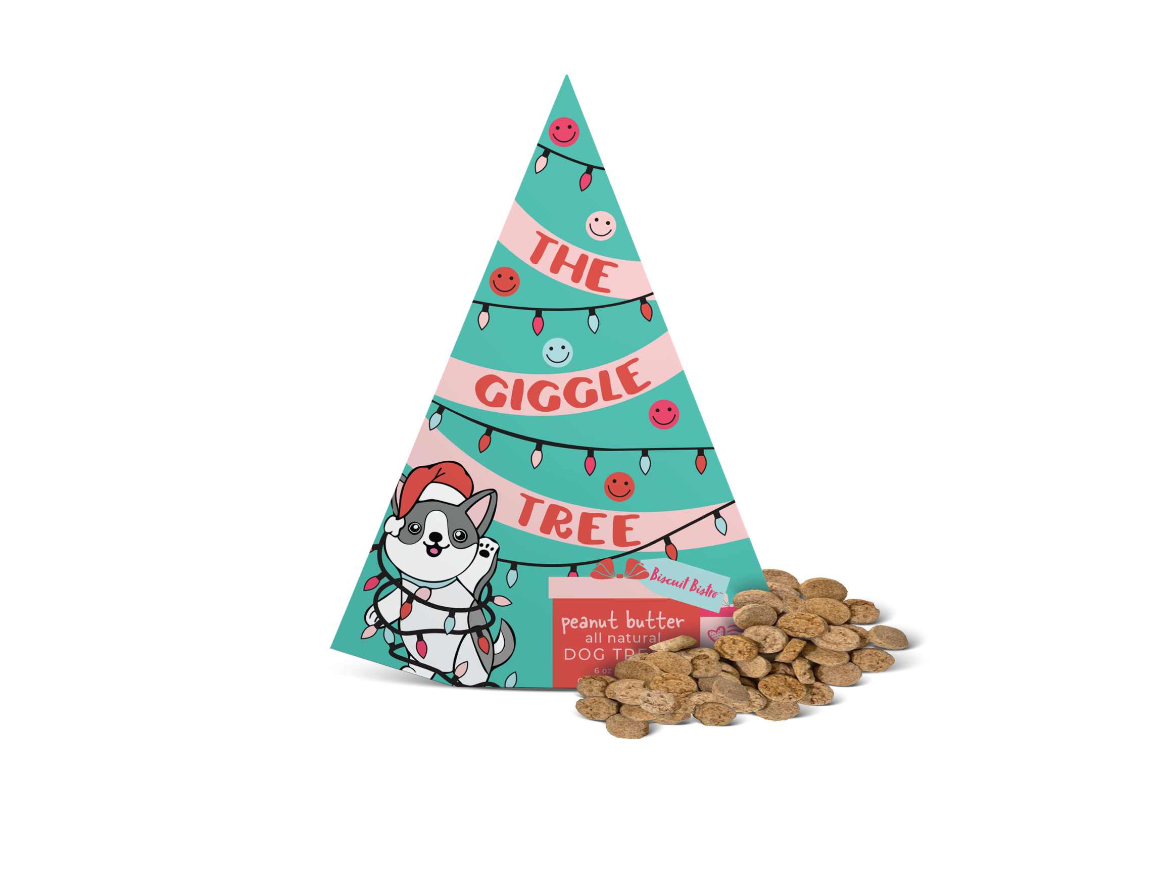 Bizzirri CHRISTMAS TREE Pet Dog Food Water BOWL Green Sponge Large