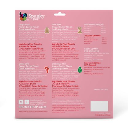 Spunky Cookies, Frosted Cookie Holiday Dog Treat, 11 Assorted Cookies